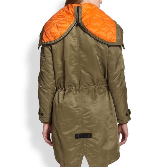 Rag & Bone Army Green GreyCoat Parka size small. New condition - Picture 2 of 11